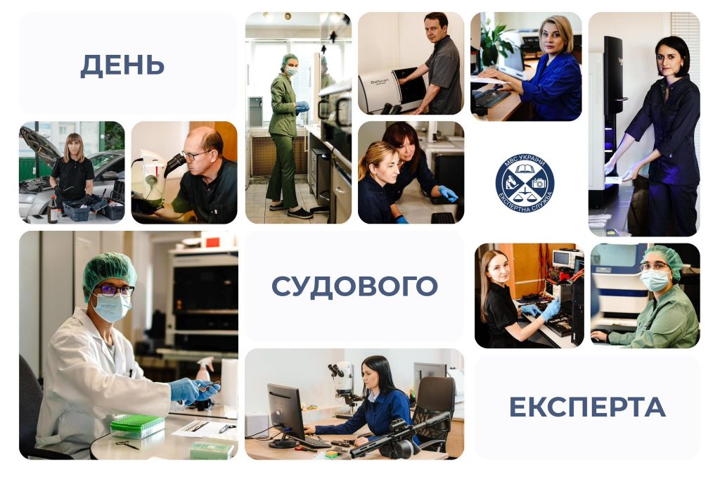 Колаж з фотографій експертів за роботою
